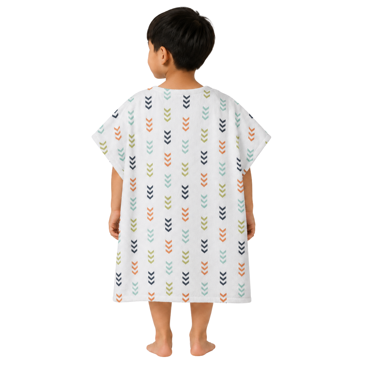 Train Design Poncho Towel