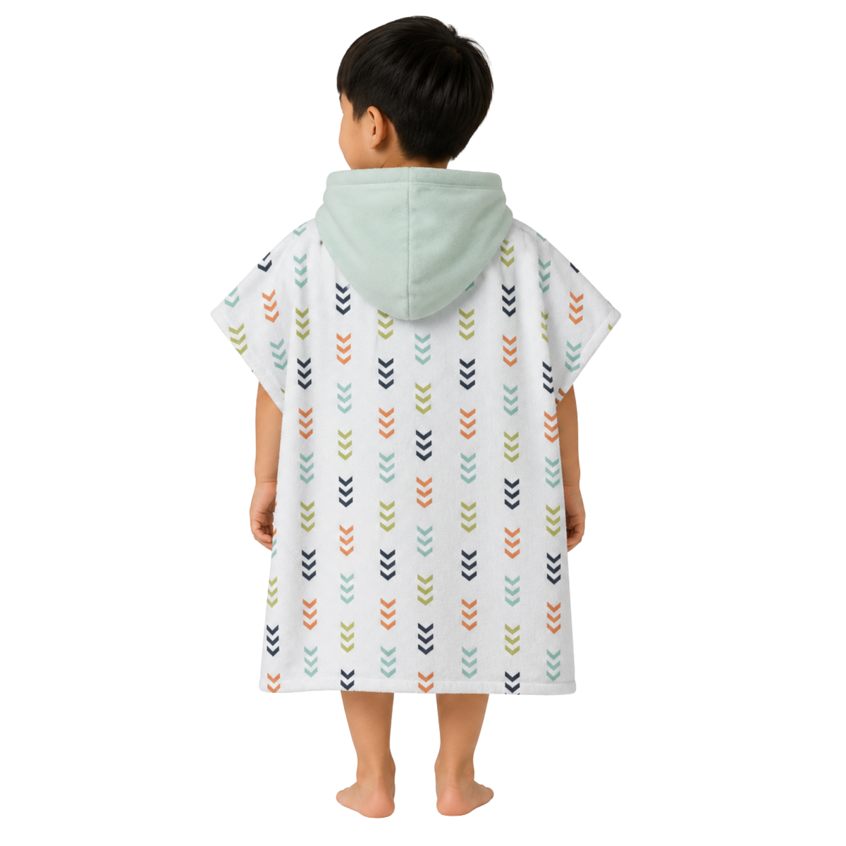 Train Design Poncho Towel