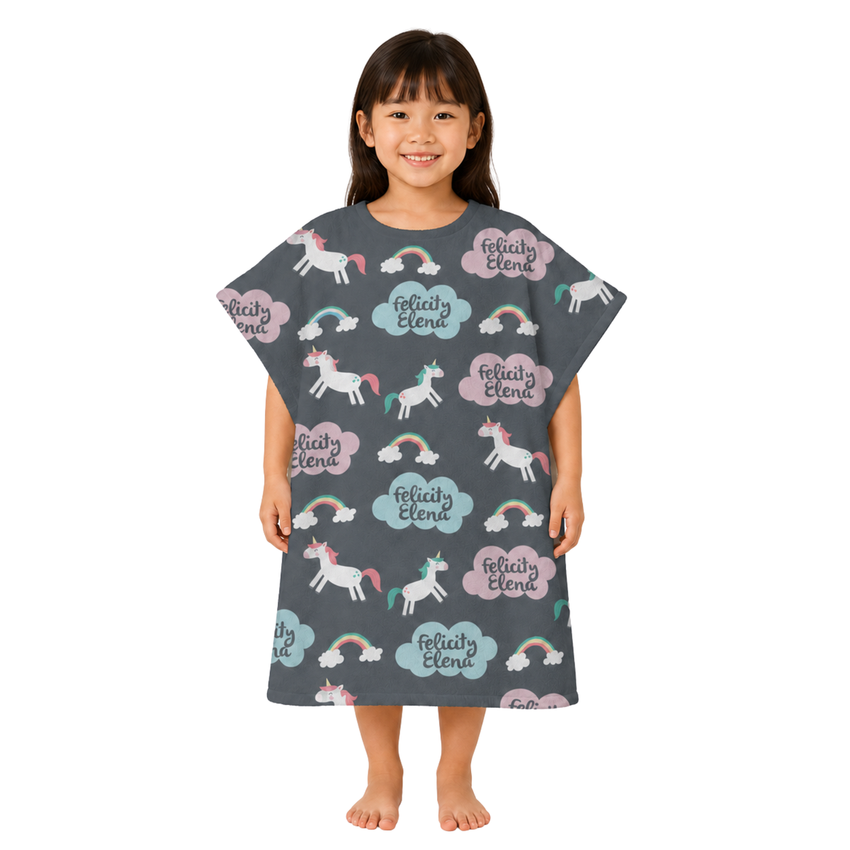 Unicorn Design Poncho Towel