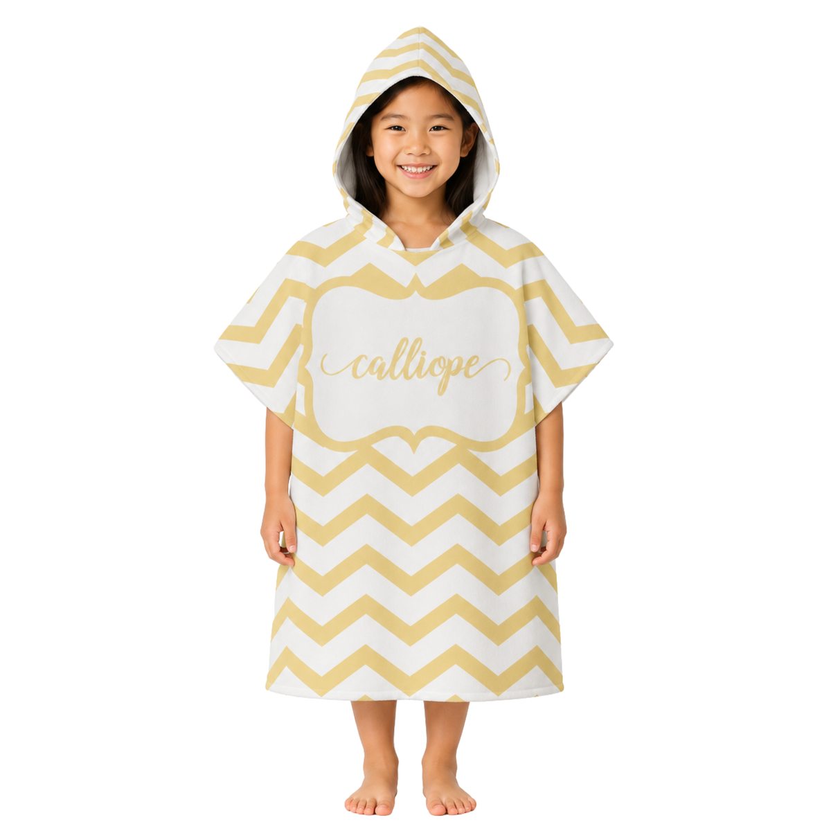 Chevron Girls Design Poncho Towel