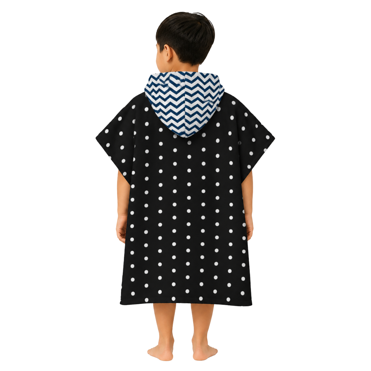 Chevron Boys Design Poncho Towel