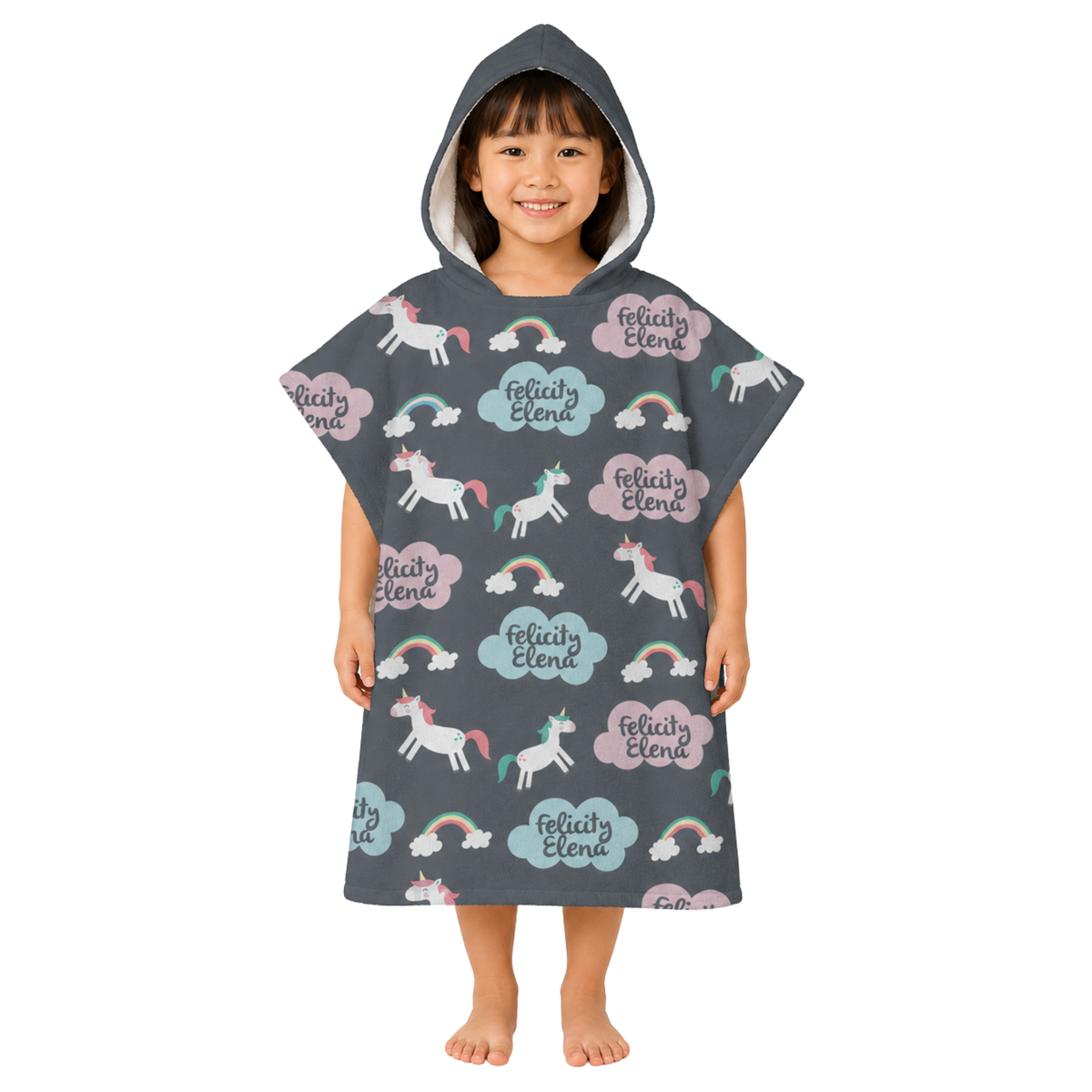 Unicorn Design Poncho Towel