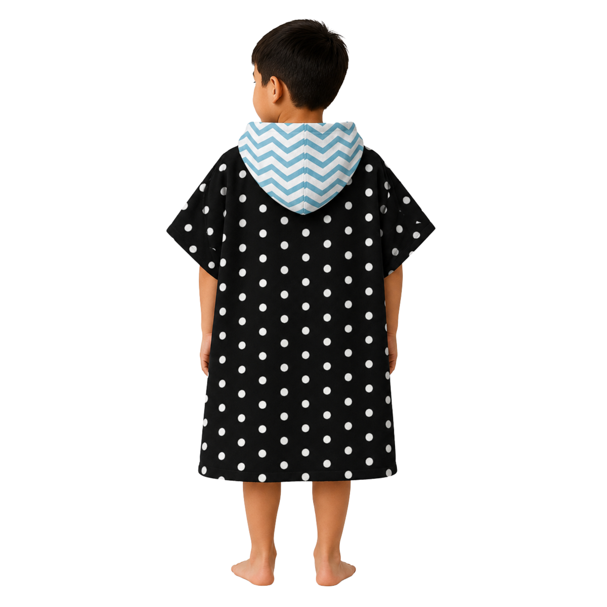 Chevron Boys Design Poncho Towel