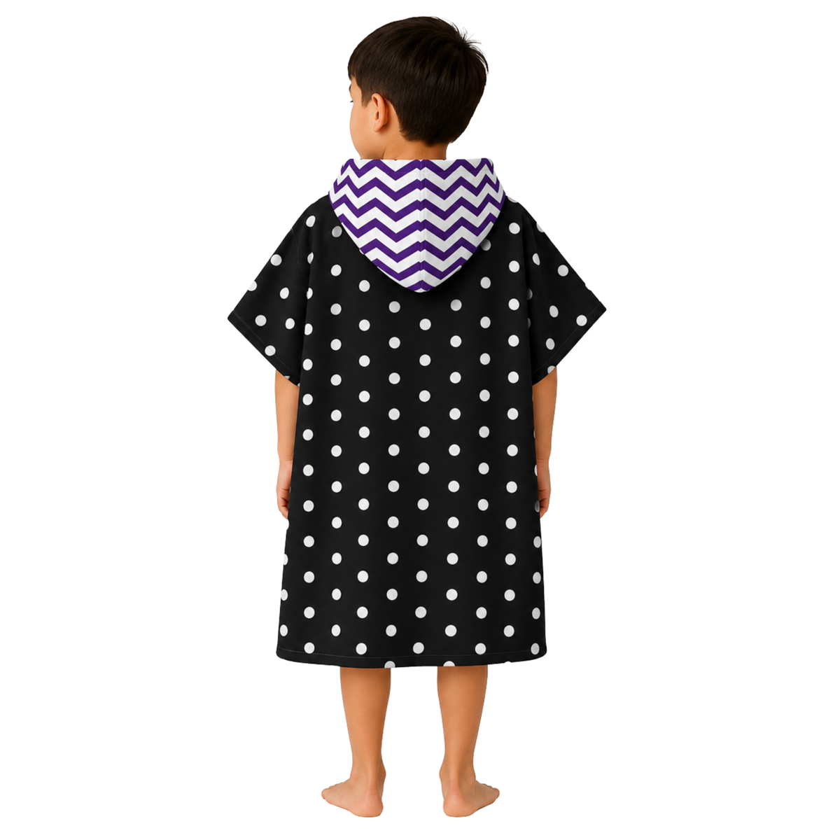 Chevron Boys Design Poncho Towel