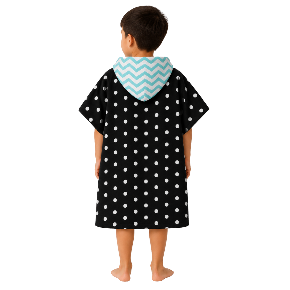 Chevron Boys Design Poncho Towel