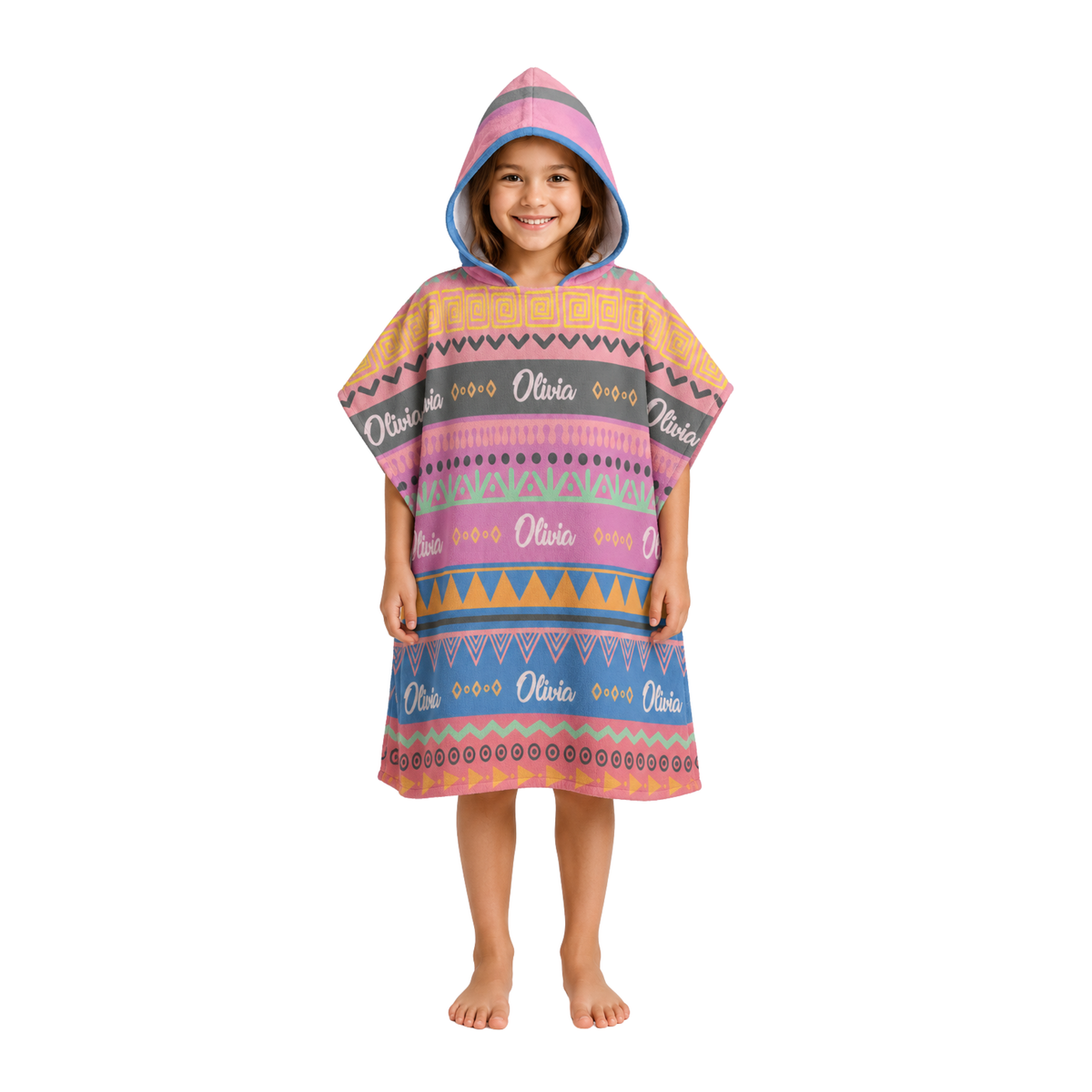 Aztec Design Poncho Towel