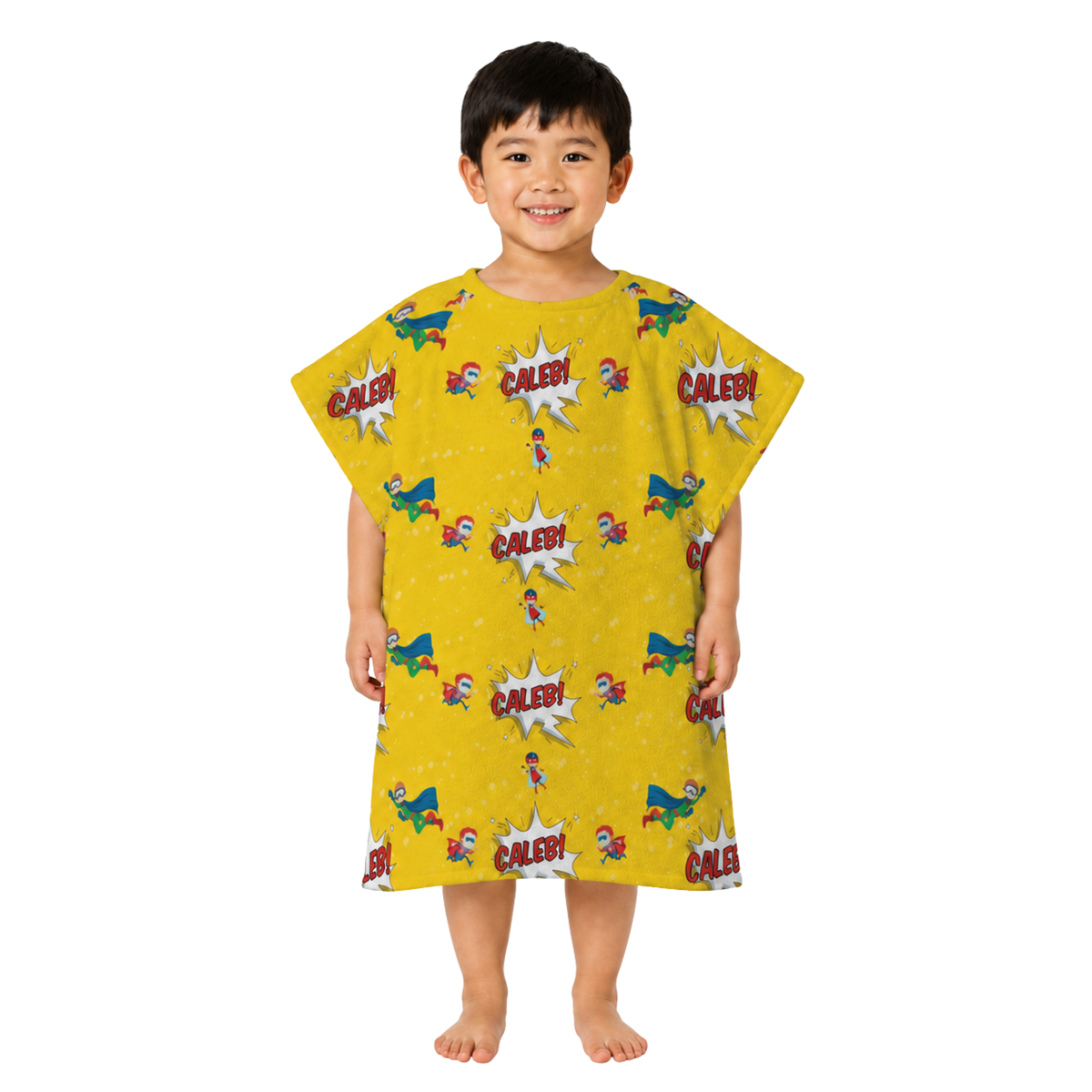 Superhero Design Poncho Towel