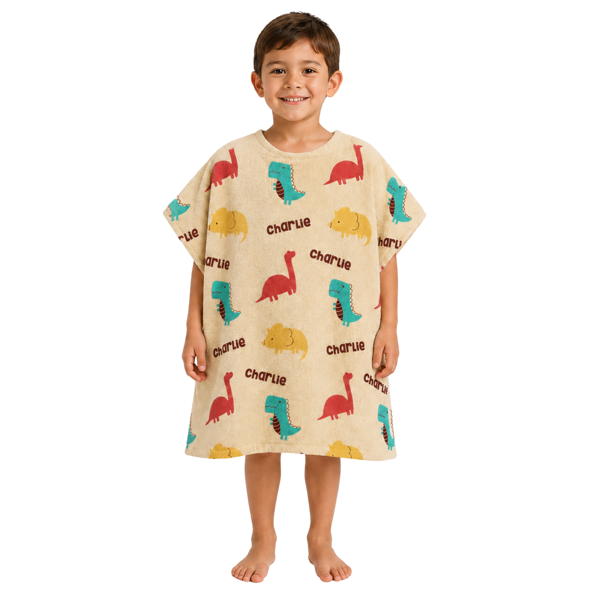 Dinosaur Design Poncho Towel