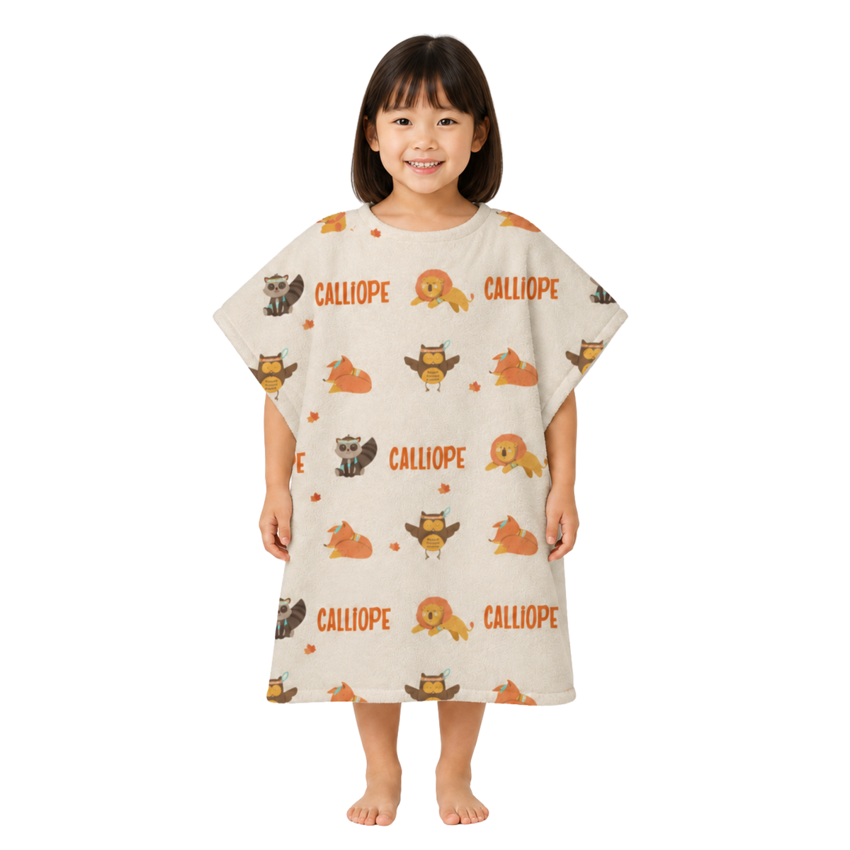 Woodland Design Poncho Towel