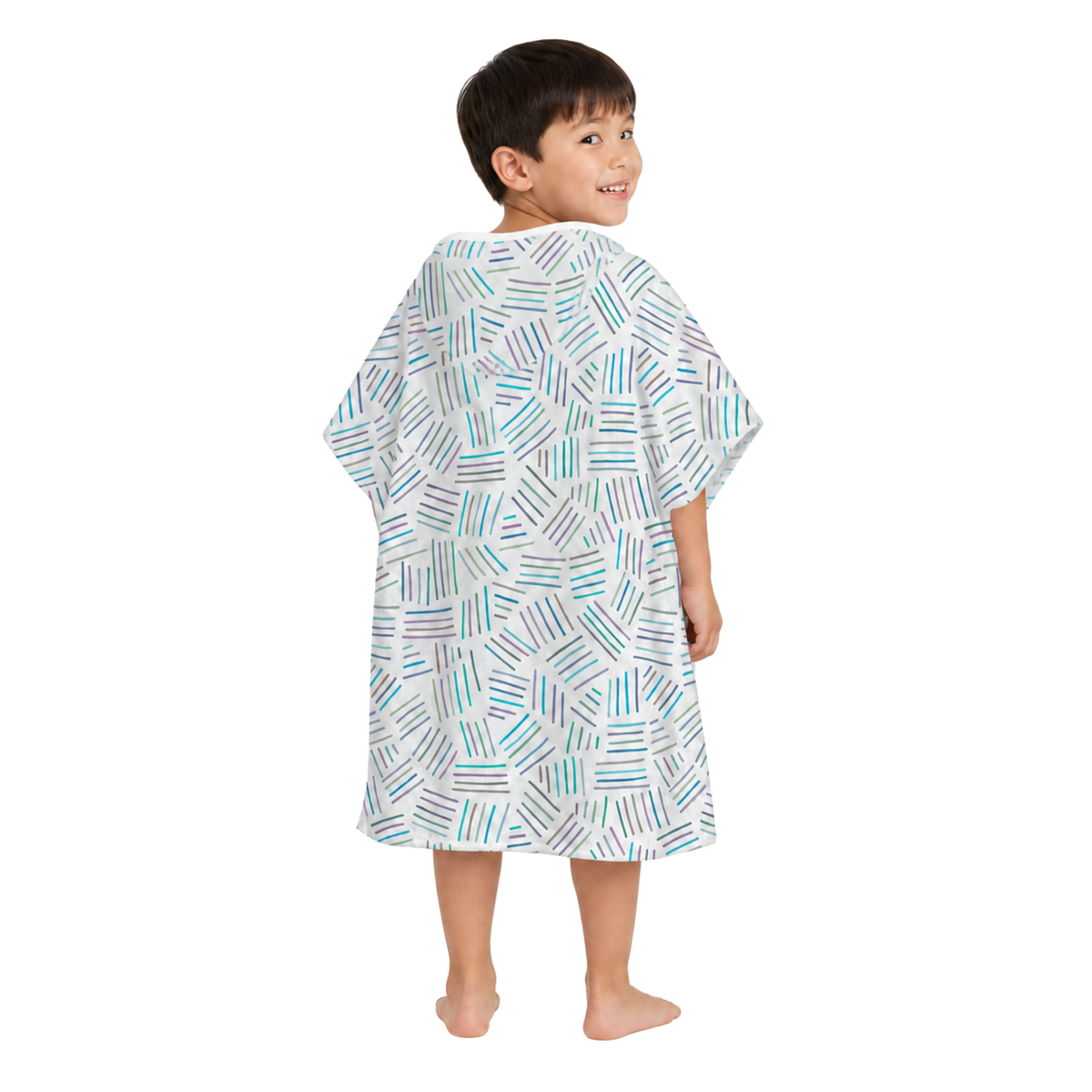 Brekky Boys Design Poncho Towel