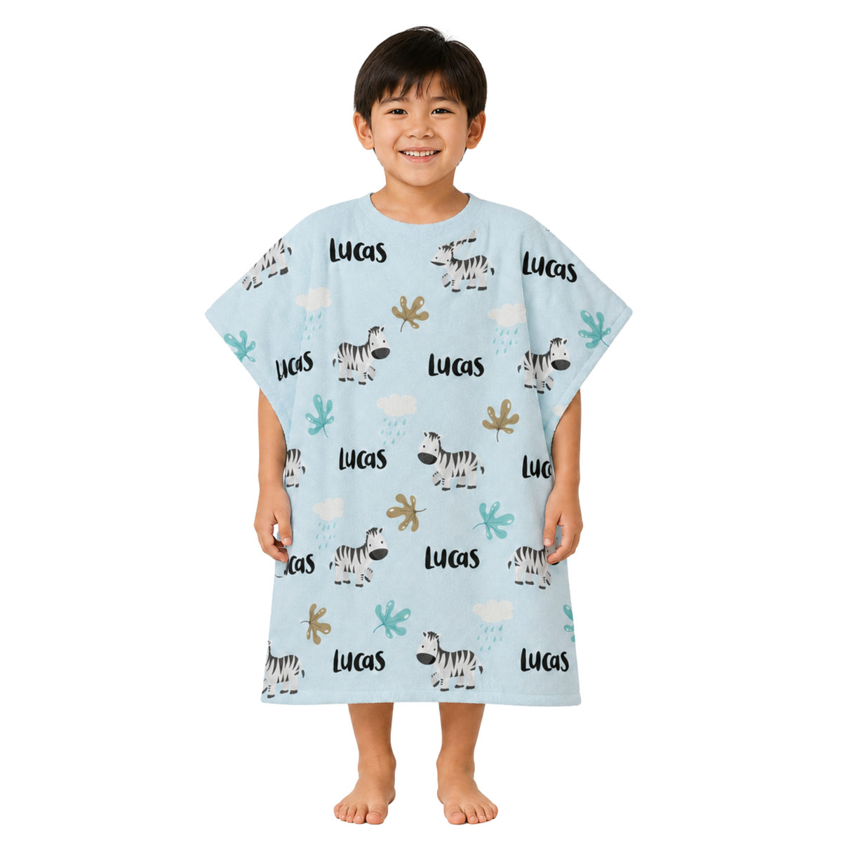 Zebra Design Poncho Towel