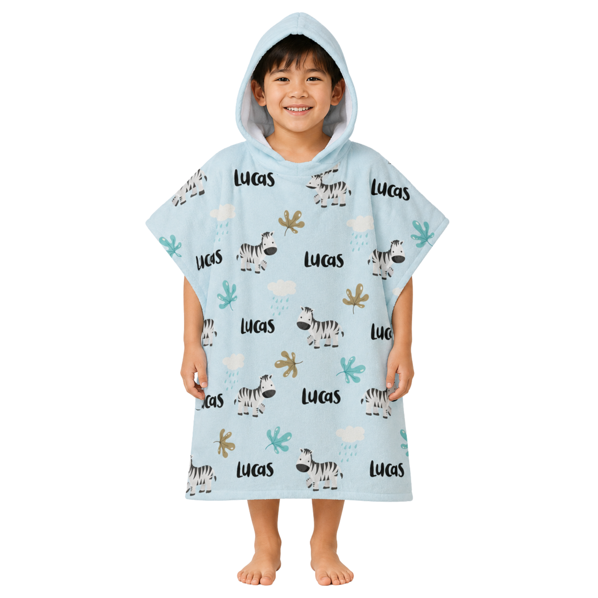 Zebra Design Poncho Towel