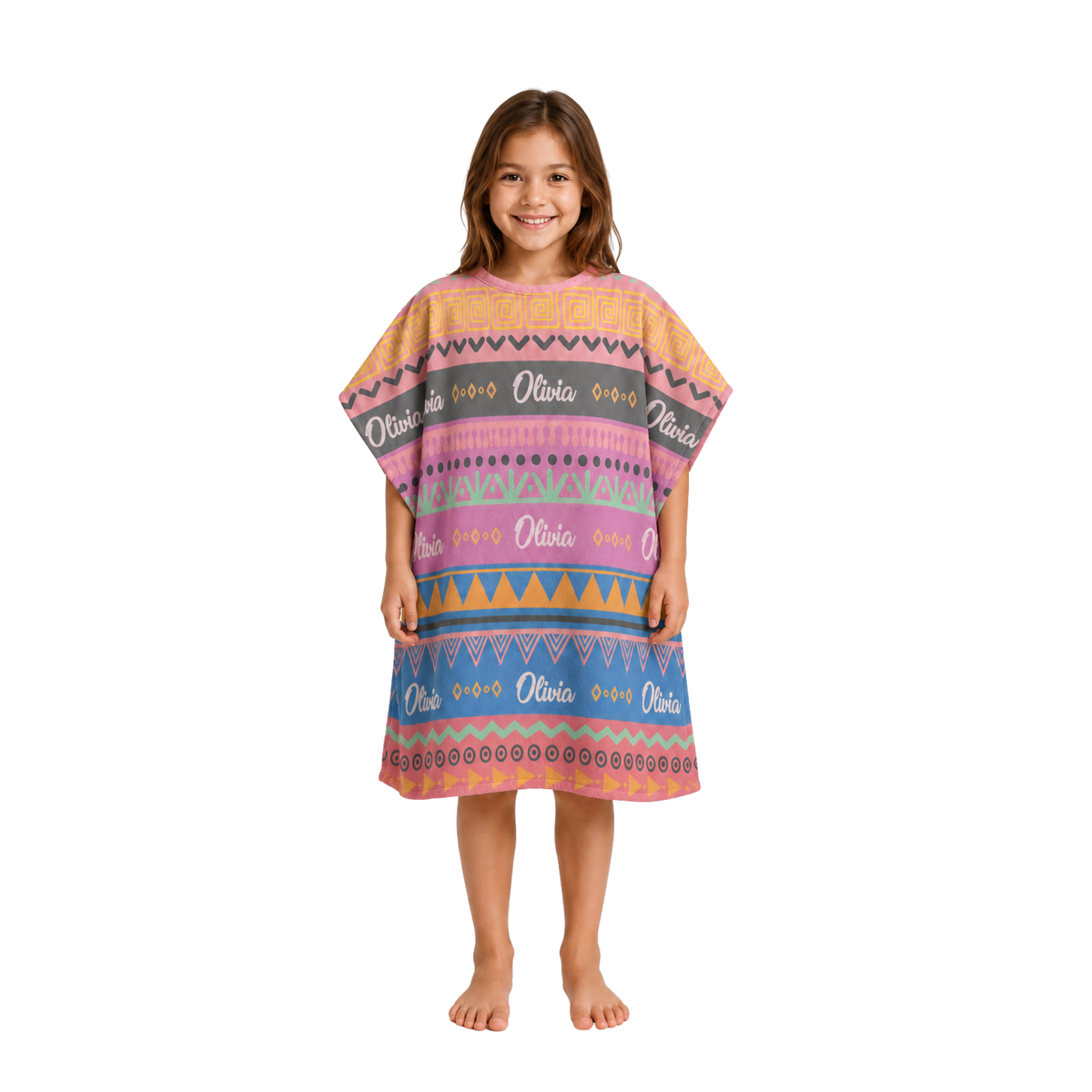 Aztec Design Poncho Towel