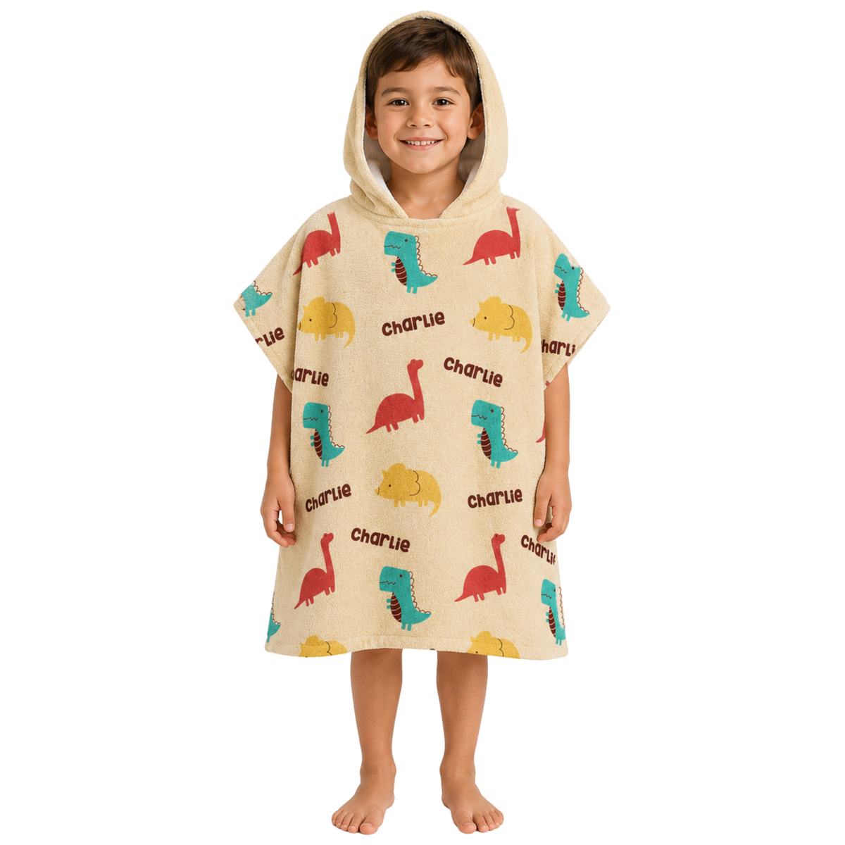 Dinosaur Design Poncho Towel
