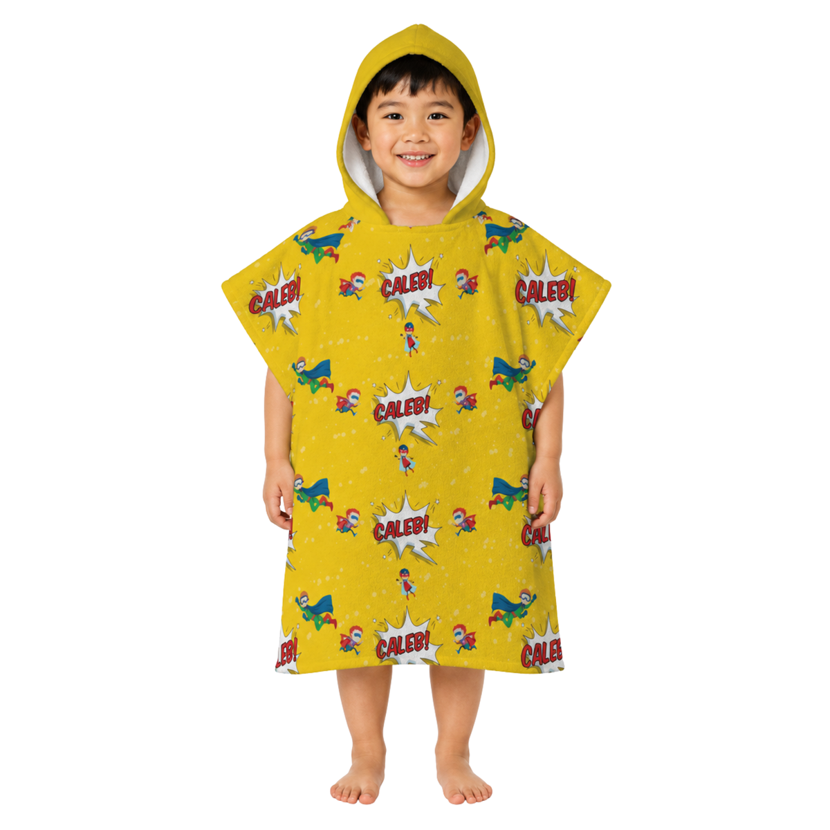 Superhero Design Poncho Towel