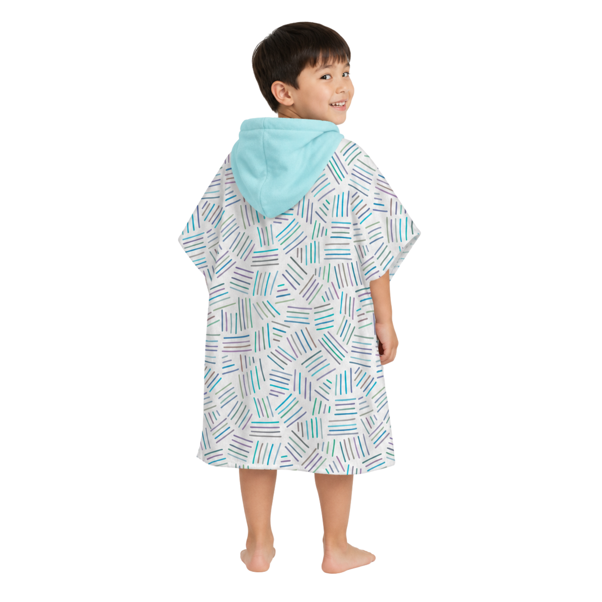Brekky Boys Design Poncho Towel