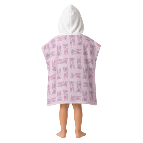 Ballerina Design Poncho Towel