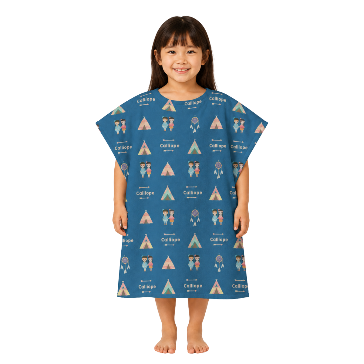 Teepee Design Poncho Towel