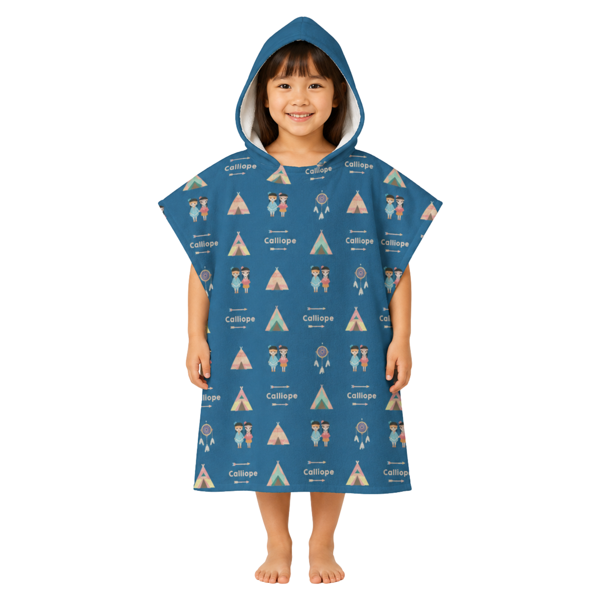 Teepee Design Poncho Towel