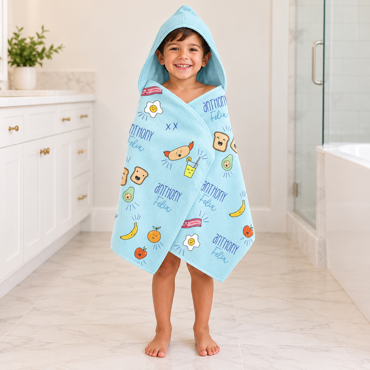 Brekky Boys Hooded Towel