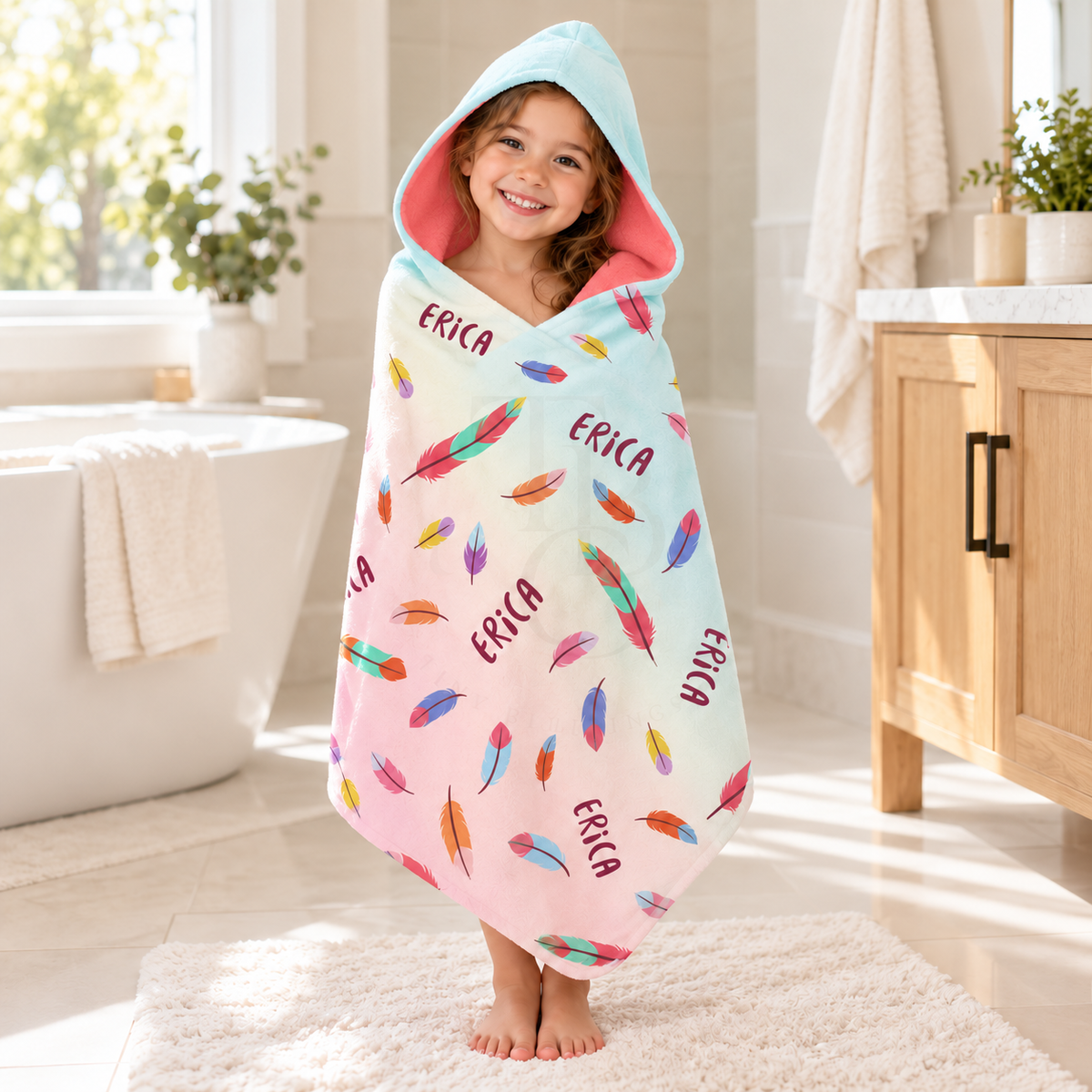 Feathers Hooded Towel