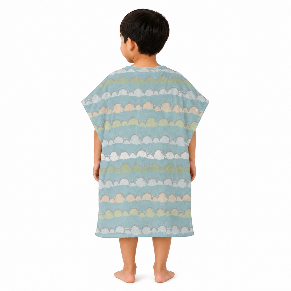 Rainbow Boys Design Poncho Towel