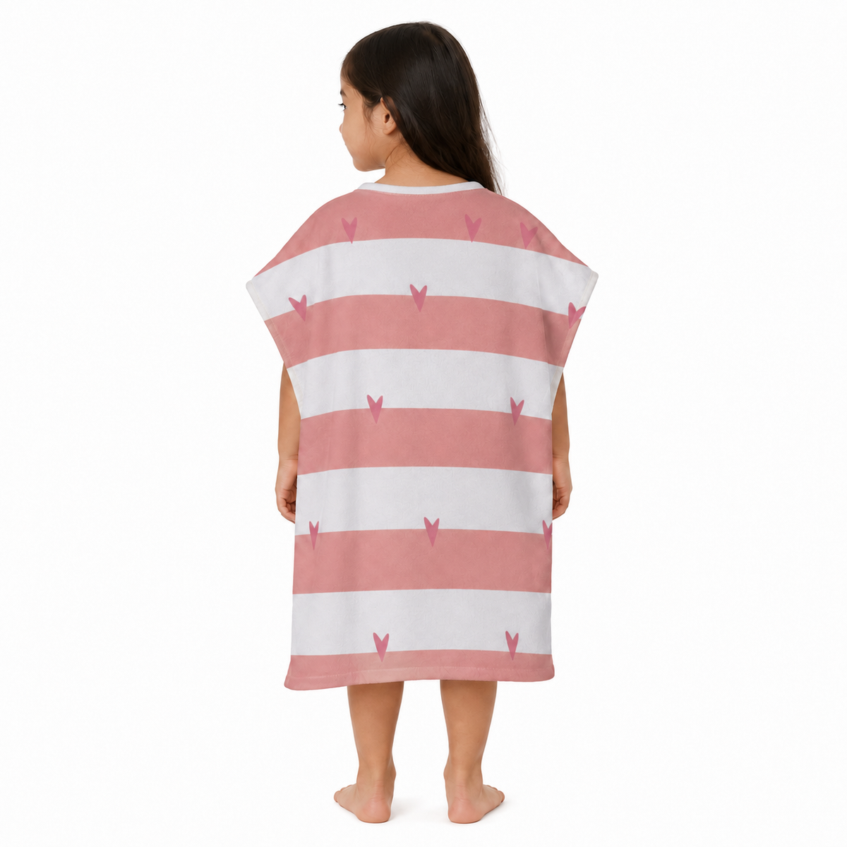 Rainbow Girls Design Poncho Towel
