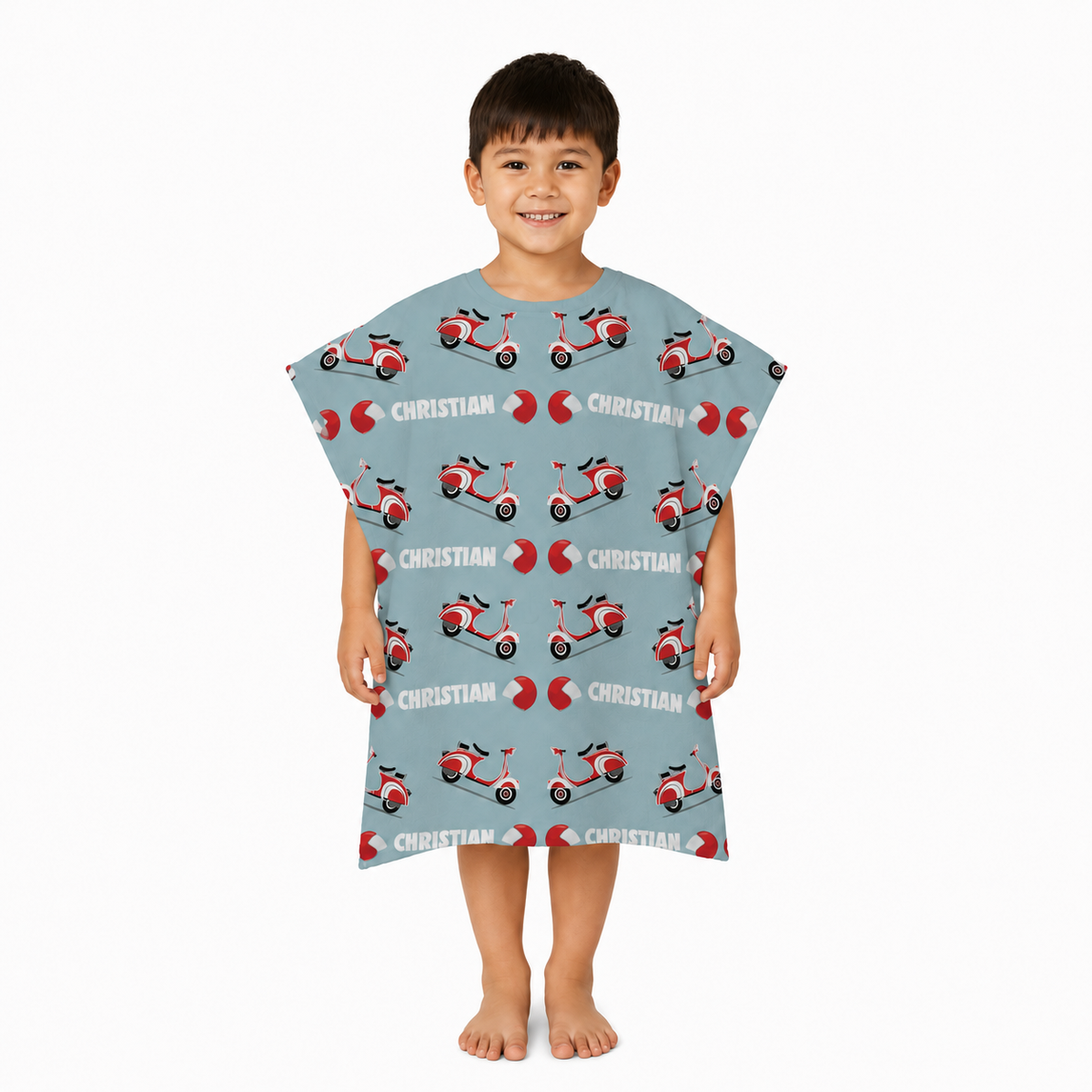 Scooter Design Poncho Towel