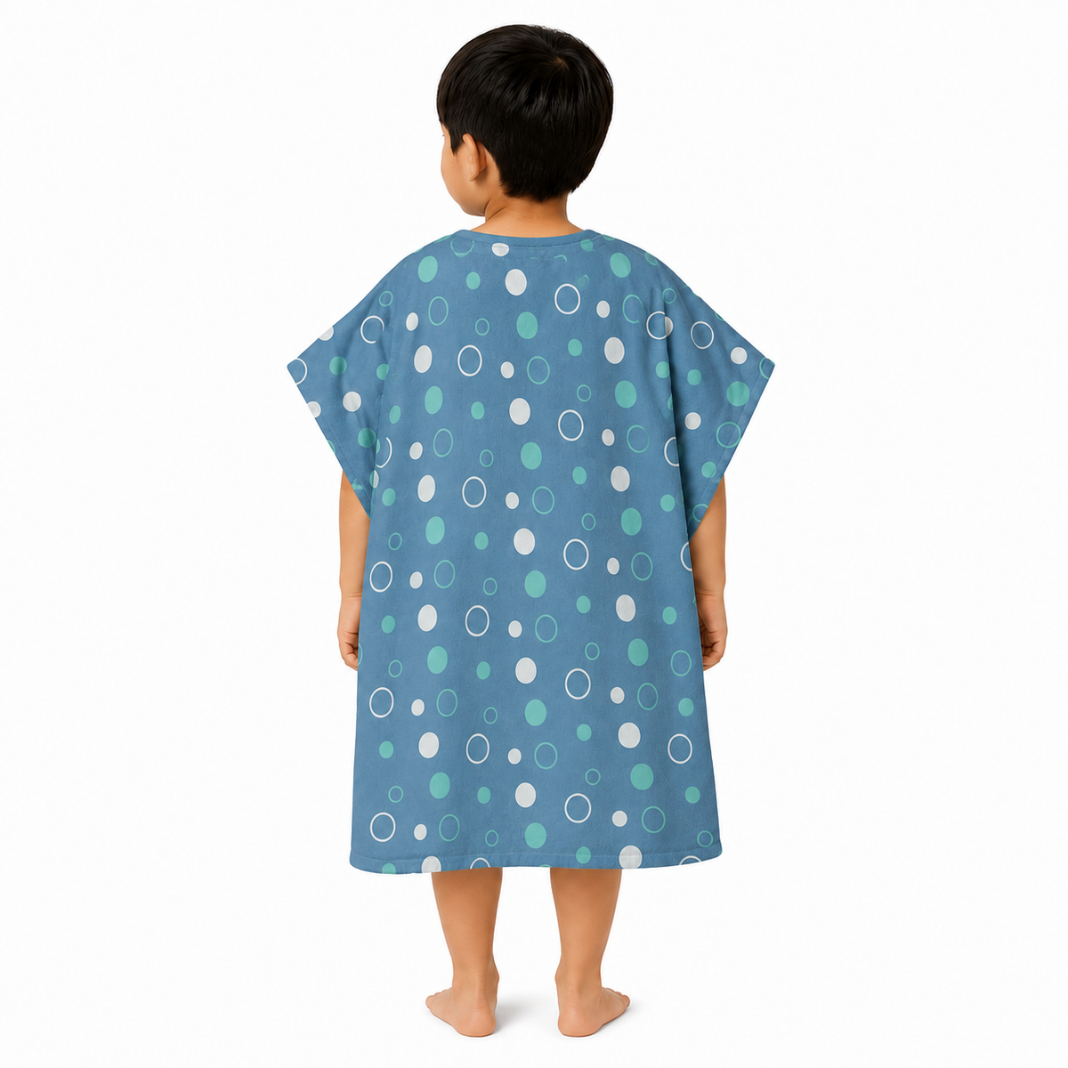 Sea Creatures Boys Design Poncho Towel