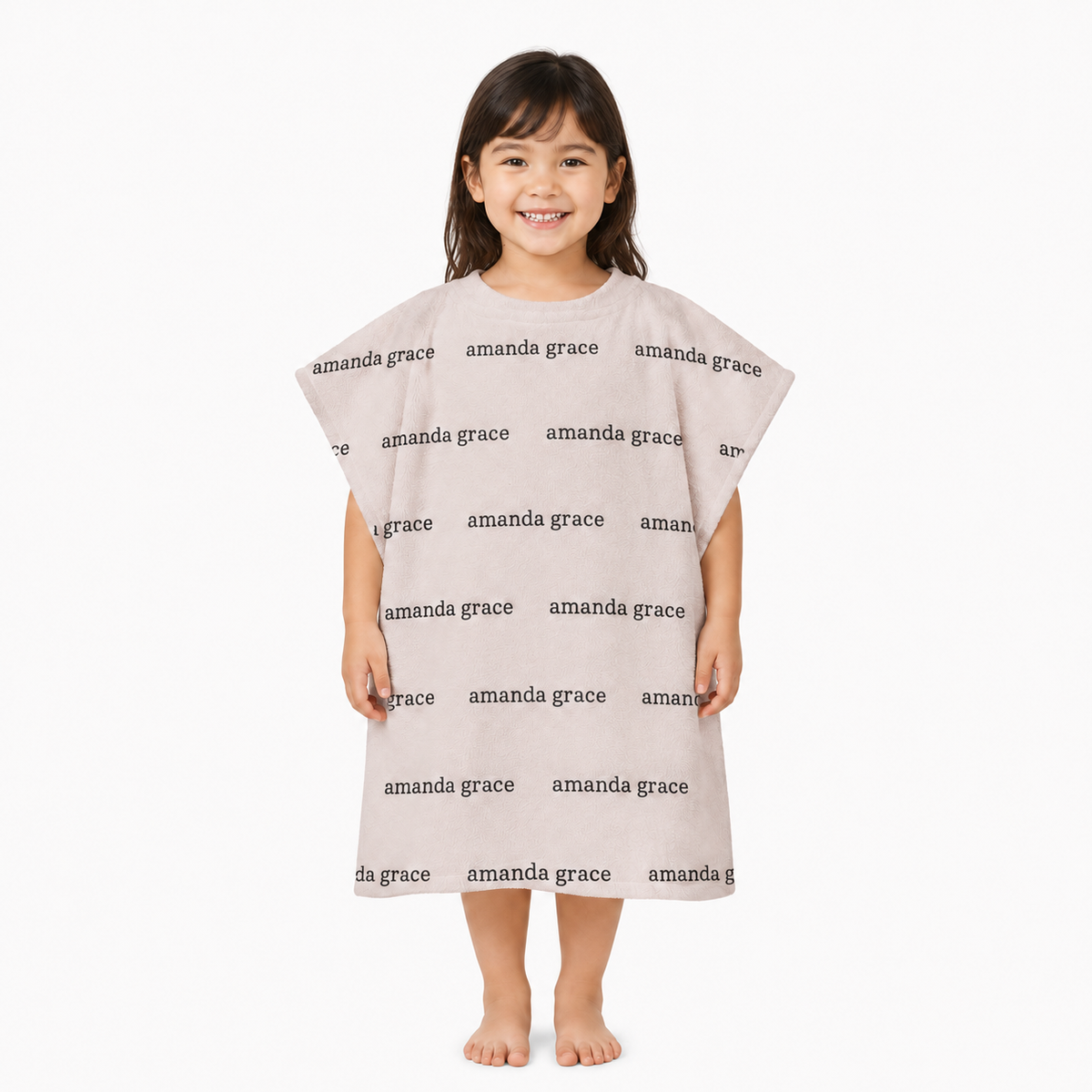 Serene Girls Design Poncho Towel