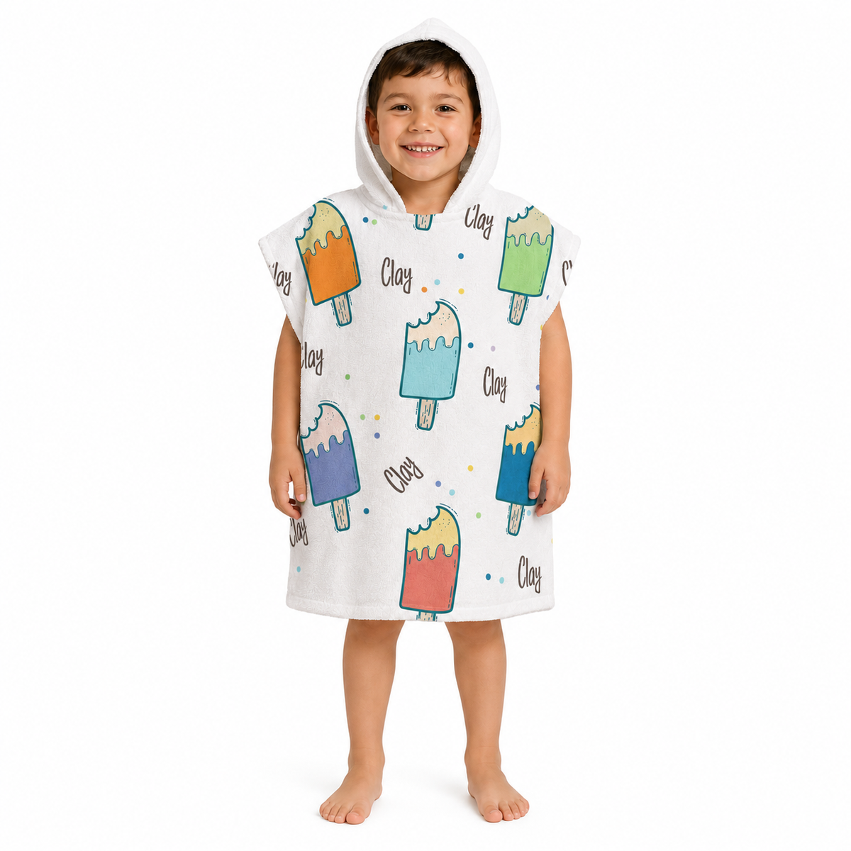 Popsicle Design Poncho Towel