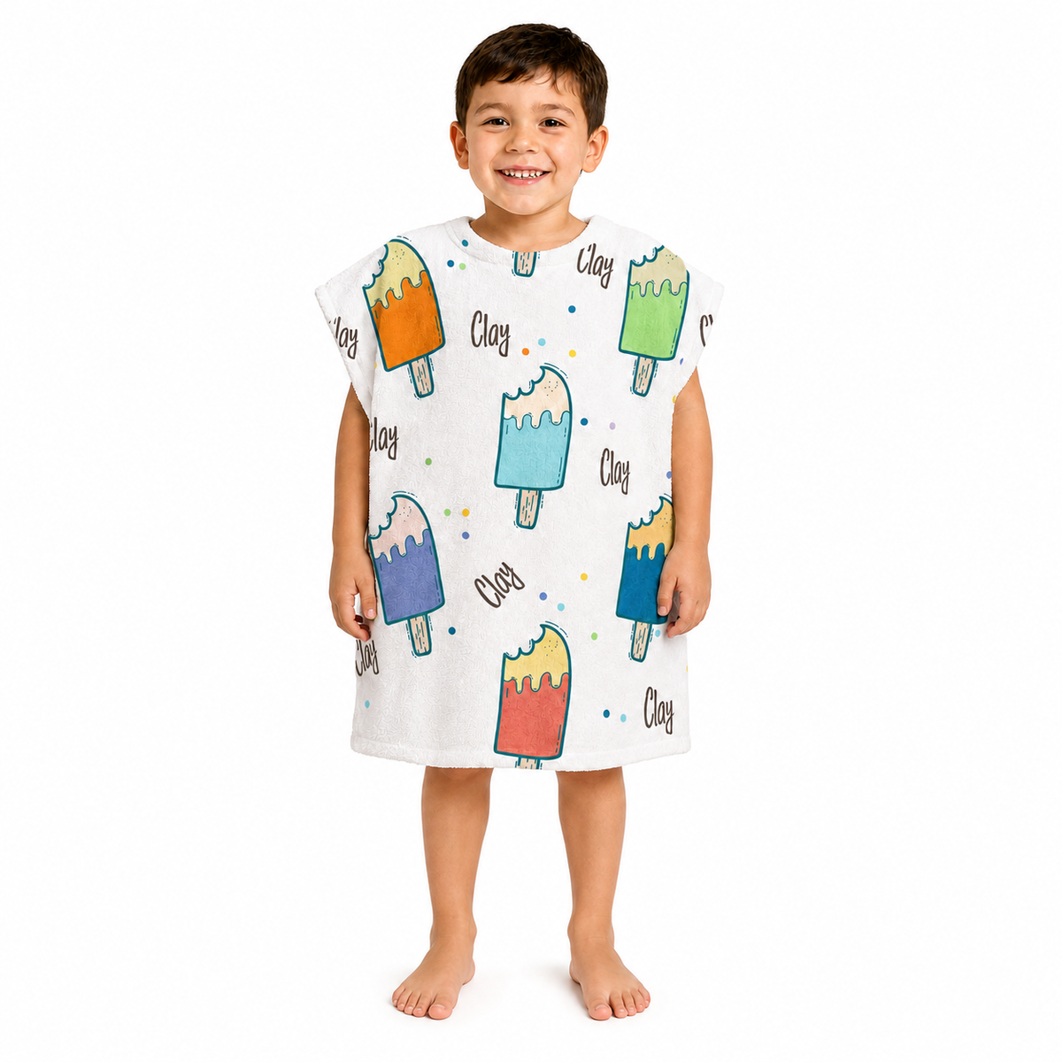 Popsicle Design Poncho Towel