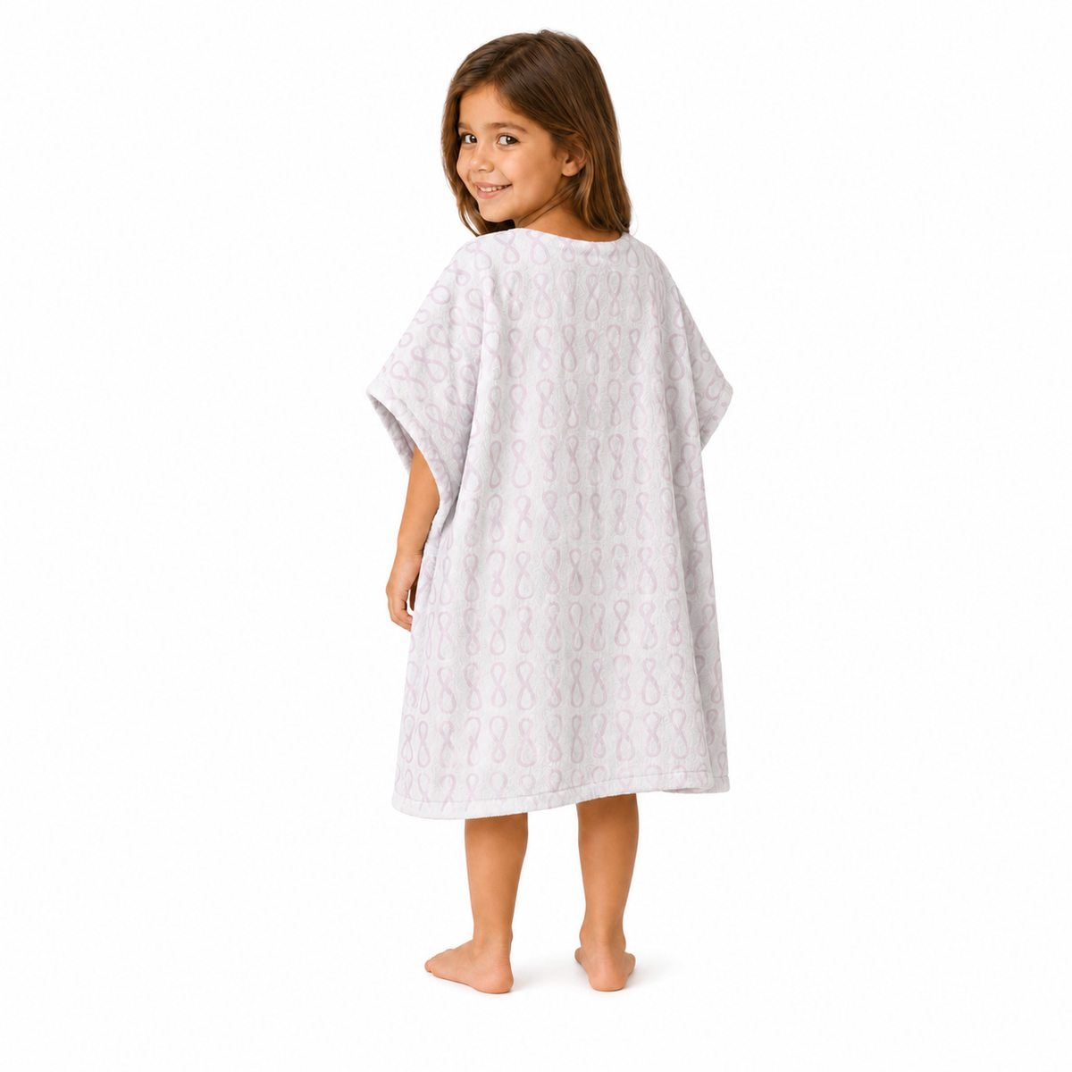 Penguin Girls Design Poncho Towel