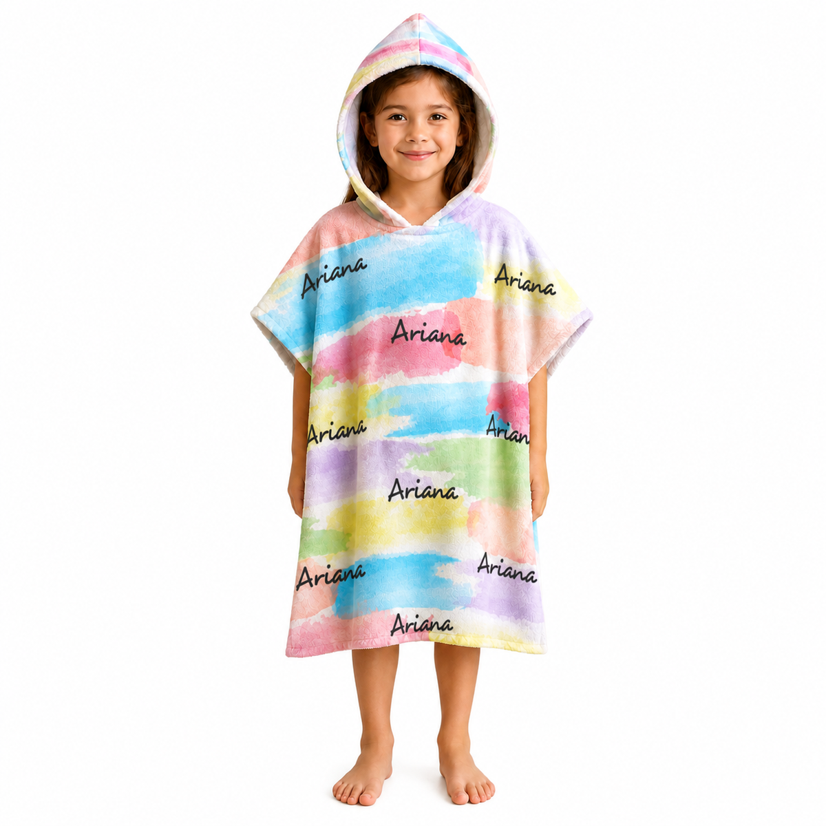 Paint Design Poncho Towel