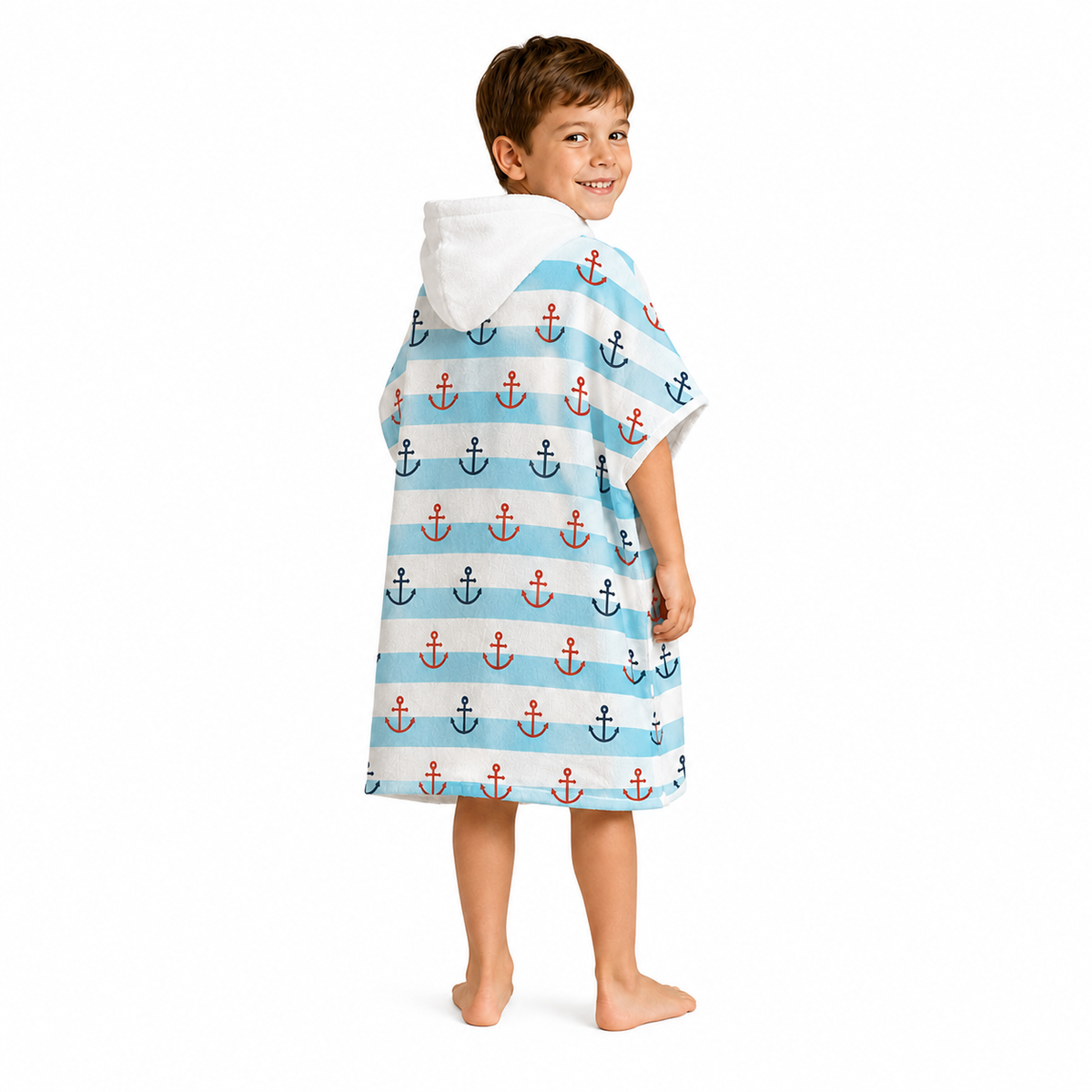 Nautical Design Poncho Towel