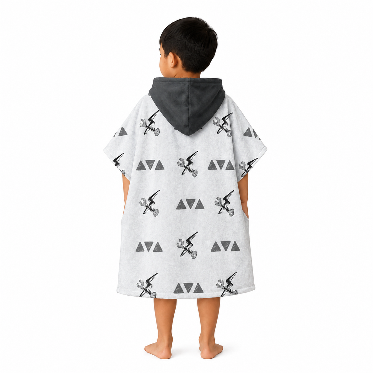 Motorcycle Design Poncho Towel