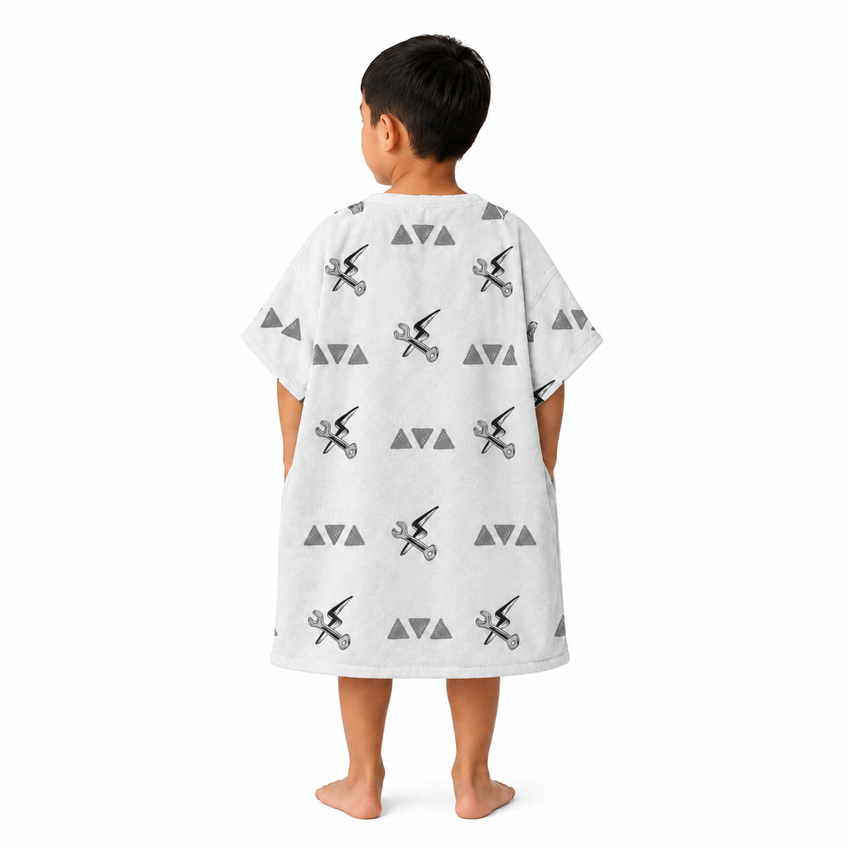 Motorcycle Design Poncho Towel