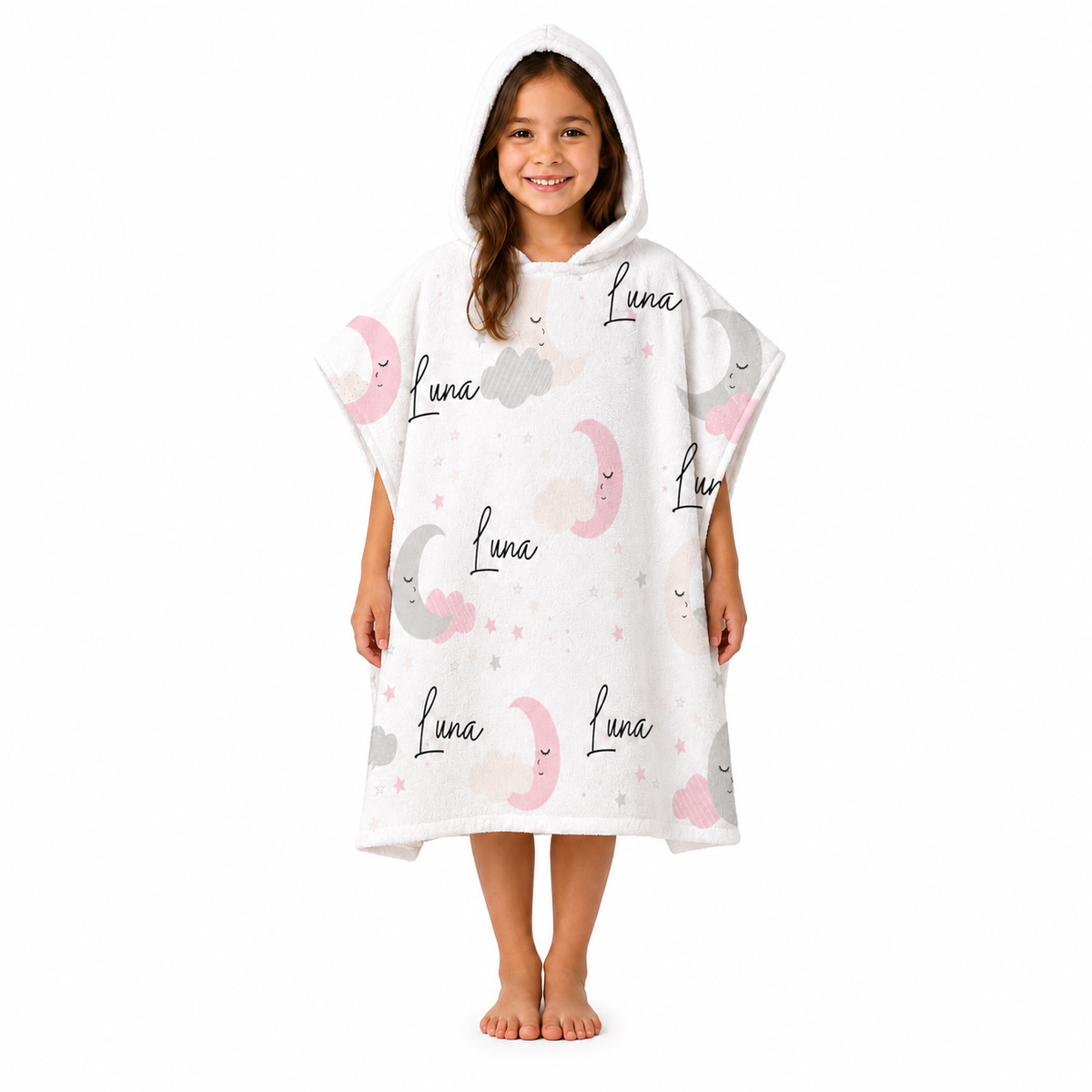 Moon and Stars Design Poncho Towel