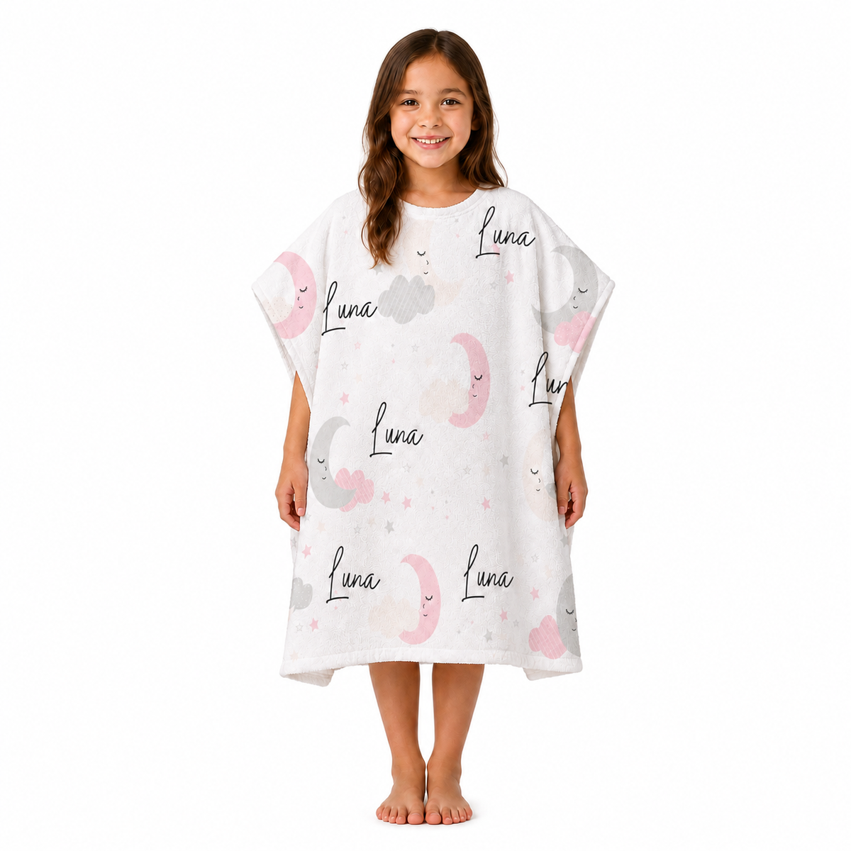 Moon and Stars Design Poncho Towel