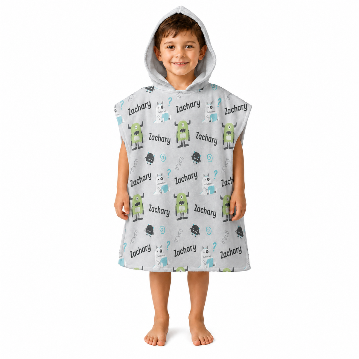 Monsters Design Poncho Towel