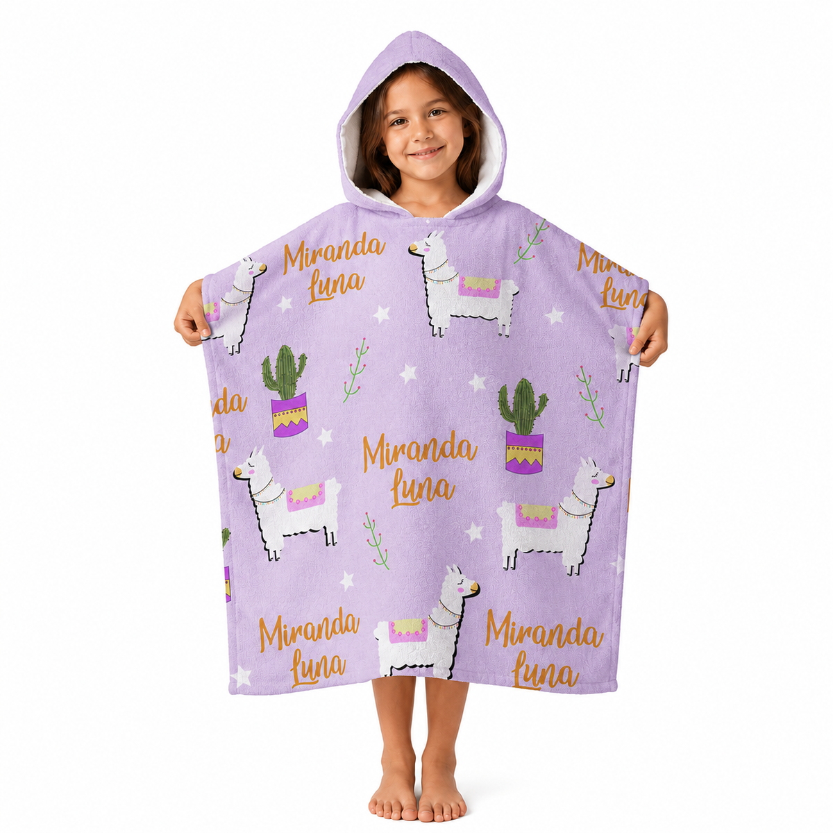 Llama Design Poncho Towel