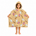 Hot Air Balloon Girls Design Poncho Towel