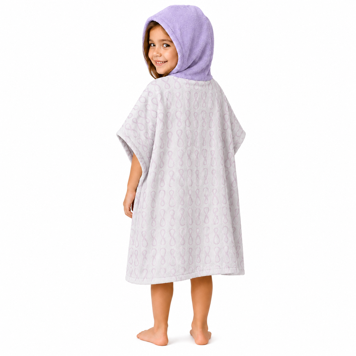 Penguin Girls Design Poncho Towel