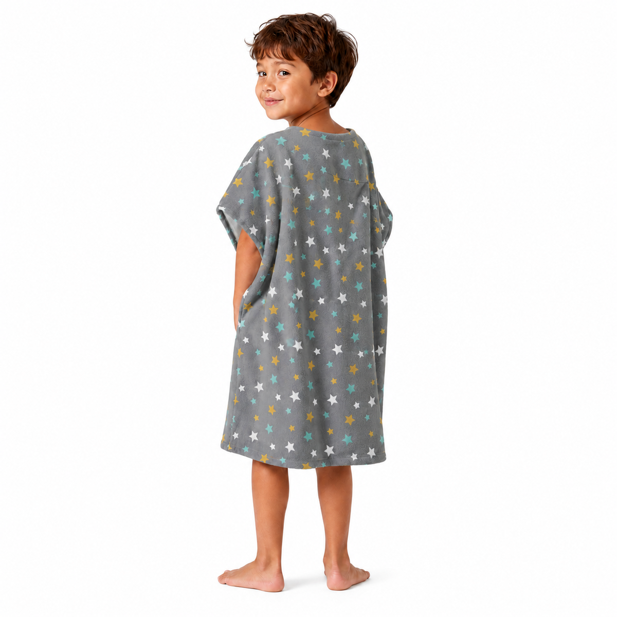 Hot Air Balloon Boys Design Poncho Towel