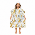 Giraffe Girls Design Poncho Towel