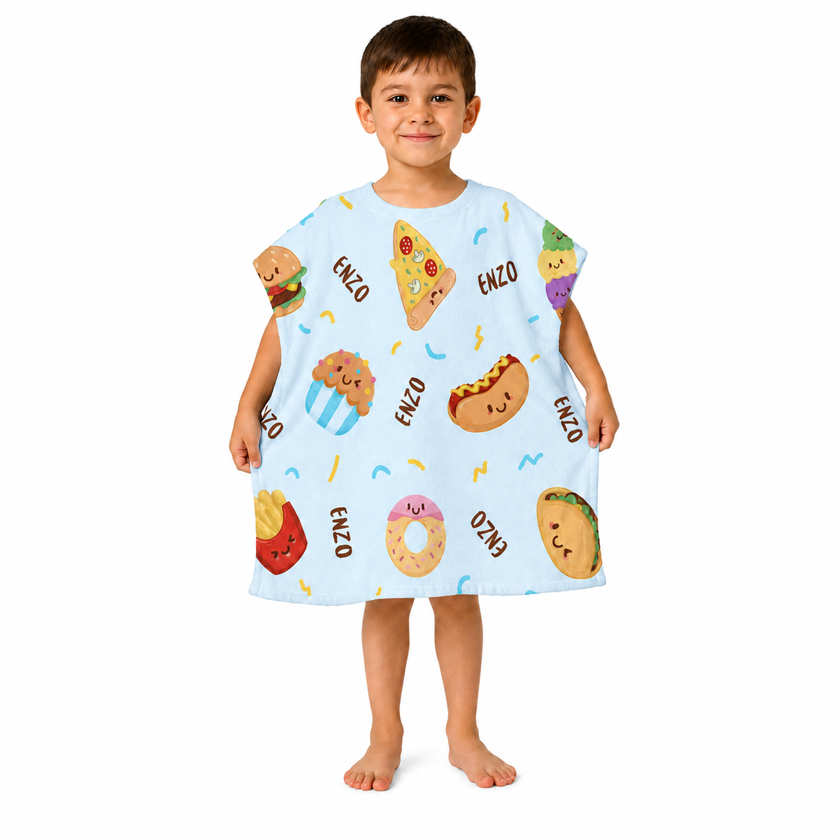 Food Design Poncho Towel