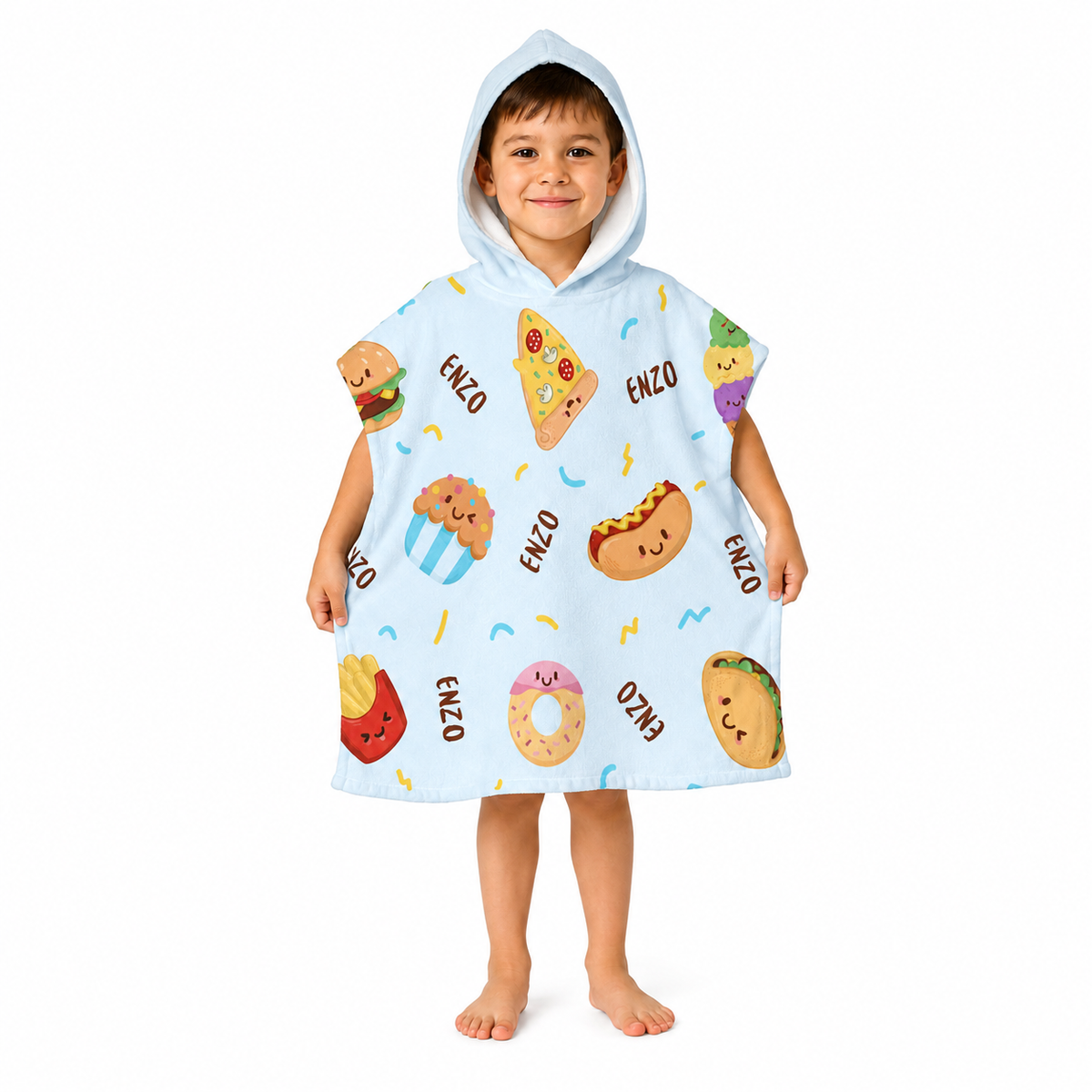 Food Design Poncho Towel