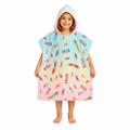 Feathers Design Poncho Towel
