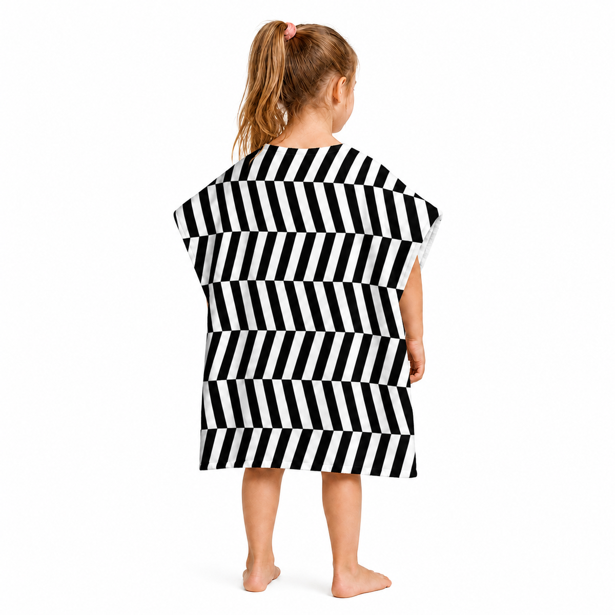 Doodle Girls Design Poncho Towel