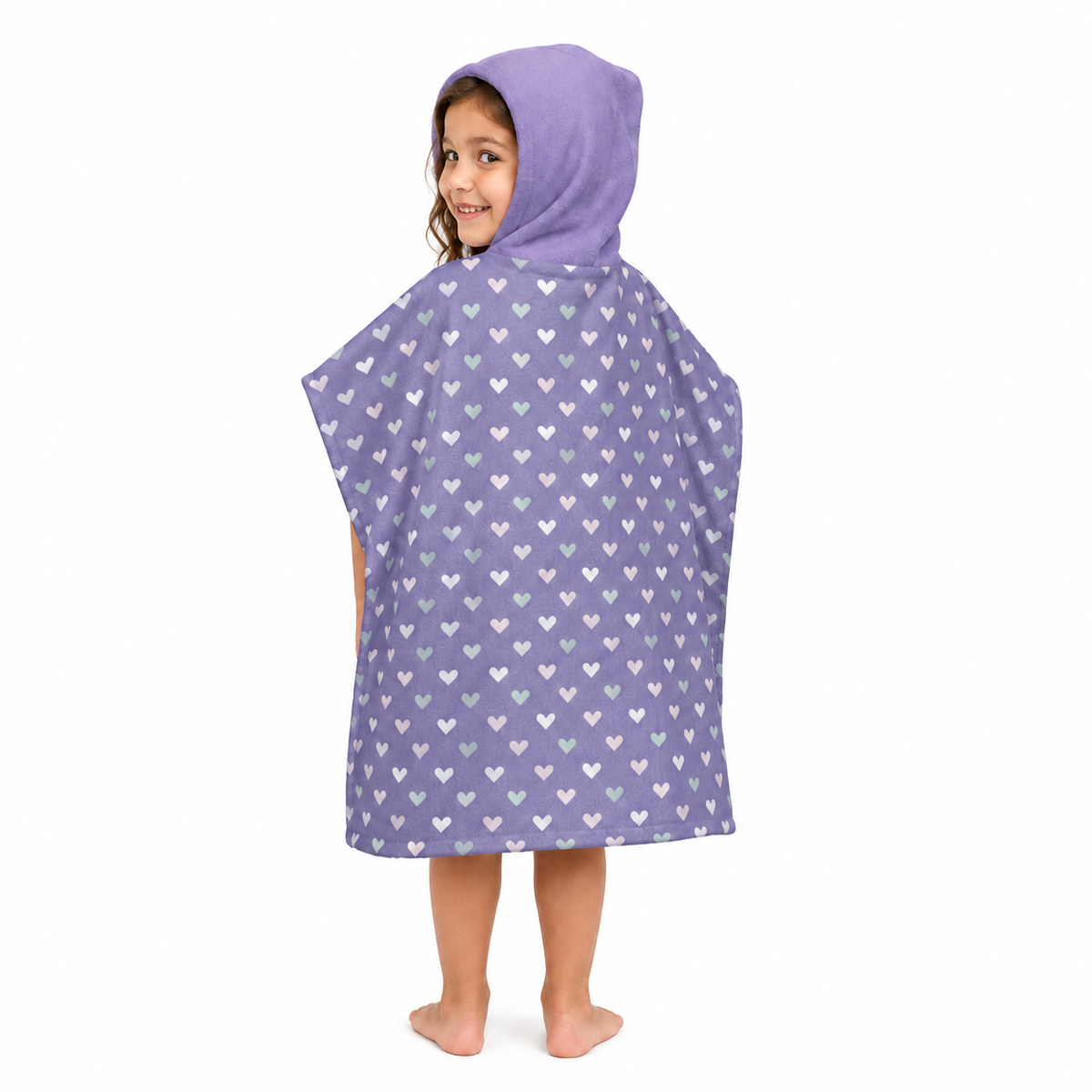 Elephant Girls Design Poncho Towel
